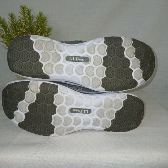L.L. Bean women's Back Cove Mary Jane mesh adjustable strap shoe, gray, size 8 - Picture 9 of 9